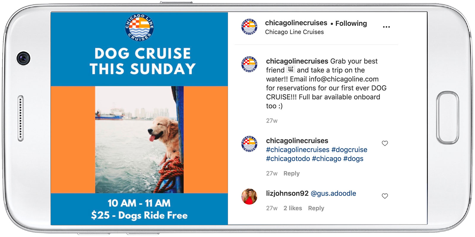 Chicago Line Cruises Instagram Special Cruise